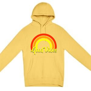 Good Vibes 80s Rainbow Premium Pullover Hoodie