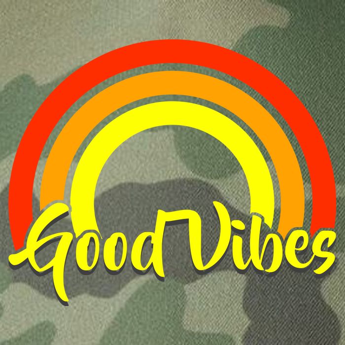Good Vibes 80s Rainbow Legacy Tie Dye Trucker Hat
