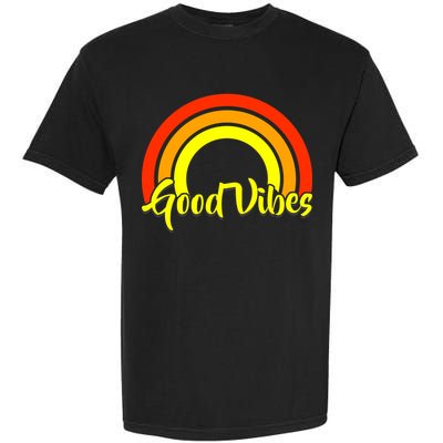 Good Vibes 80s Rainbow Garment-Dyed Heavyweight T-Shirt