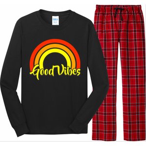 Good Vibes 80s Rainbow Long Sleeve Pajama Set