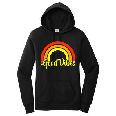 Good Vibes 80s Rainbow Women's Pullover Hoodie