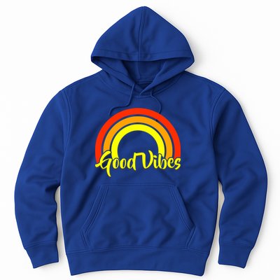 Good Vibes 80s Rainbow Hoodie
