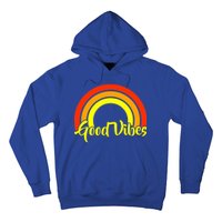 Good Vibes 80s Rainbow Hoodie