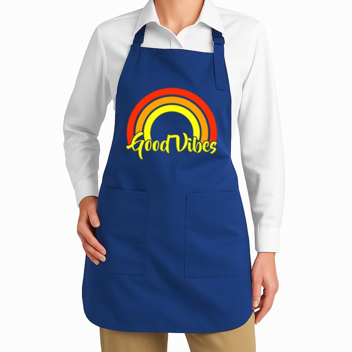 Good Vibes 80s Rainbow Apron