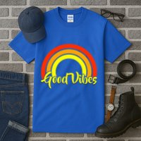 Good Vibes 80s Rainbow Tall T-Shirt