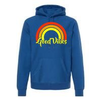 Good Vibes 80s Rainbow Premium Hoodie