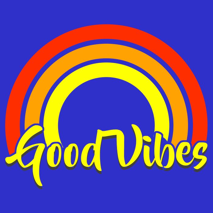 Good Vibes 80s Rainbow 16 in Basic Backpack