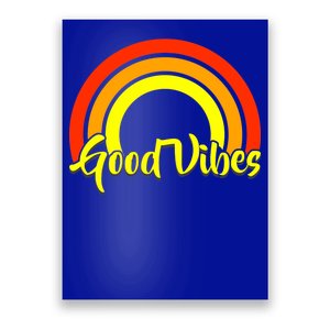 Good Vibes 80s Rainbow Poster