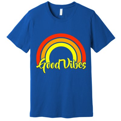 Good Vibes 80s Rainbow Premium T-Shirt