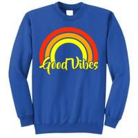 Good Vibes 80s Rainbow Tall Sweatshirt