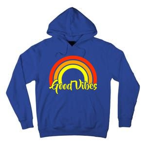 Good Vibes 80s Rainbow Tall Hoodie