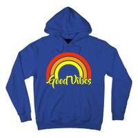 Good Vibes 80s Rainbow Tall Hoodie