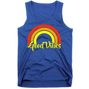 Good Vibes 80s Rainbow Tank Top