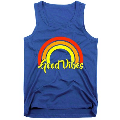 Good Vibes 80s Rainbow Tank Top