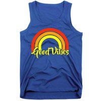 Good Vibes 80s Rainbow Tank Top