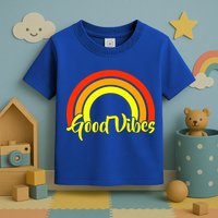 Good Vibes 80s Rainbow Toddler T-Shirt