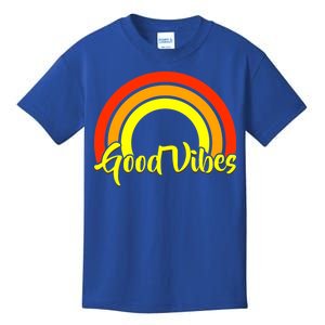 Good Vibes 80s Rainbow Kids T-Shirt