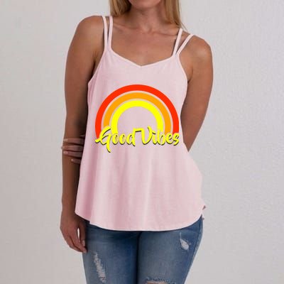 Good Vibes 80s Rainbow Women's Strappy Tank