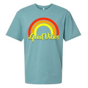 Good Vibes 80s Rainbow Sueded Cloud Jersey T-Shirt