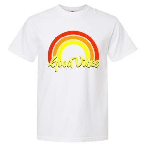 Good Vibes 80s Rainbow Garment-Dyed Heavyweight T-Shirt