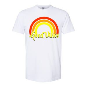 Good Vibes 80s Rainbow Softstyle CVC T-Shirt