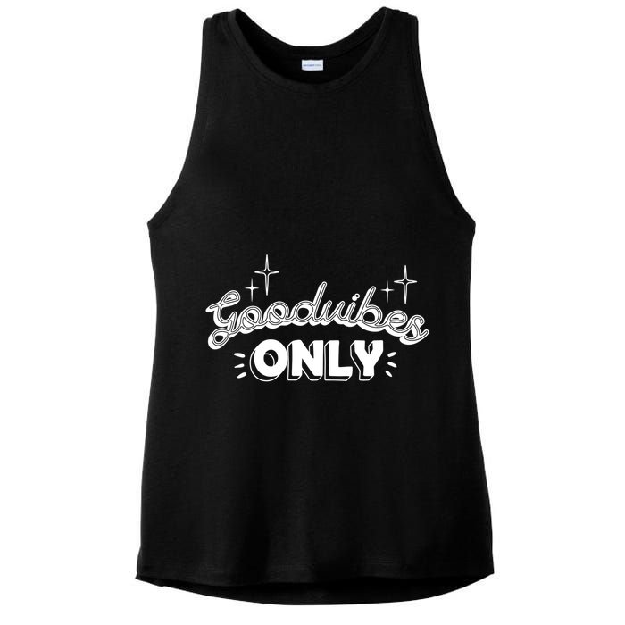 Good Vibes Only Ladies PosiCharge Tri-Blend Wicking Tank