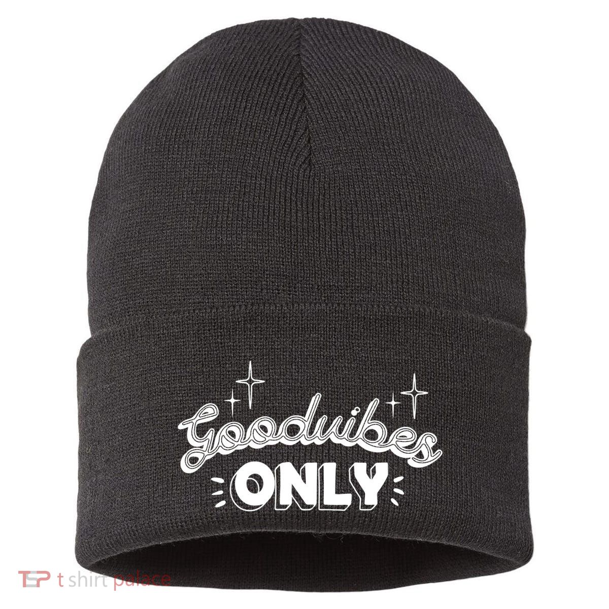 Good Vibes Only Sustainable Knit Beanie