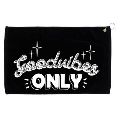 Good Vibes Only Grommeted Golf Towel