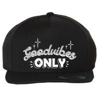 Good Vibes Only Wool Snapback Cap