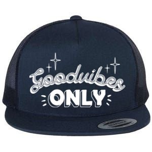 Good Vibes Only Flat Bill Trucker Hat