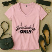 Good Vibes Only Women's V-Neck T-Shirt