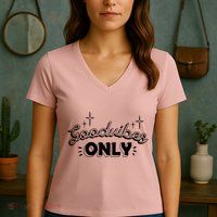 Good Vibes Only Women's V-Neck T-Shirt