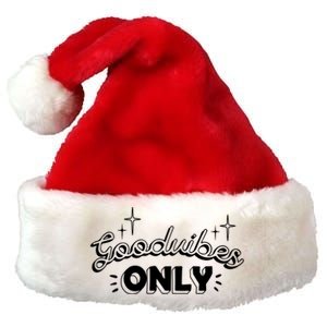 Good Vibes Only Premium Christmas Santa Hat