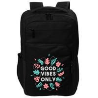 Good Vibes Only Flower Impact Tech Backpack