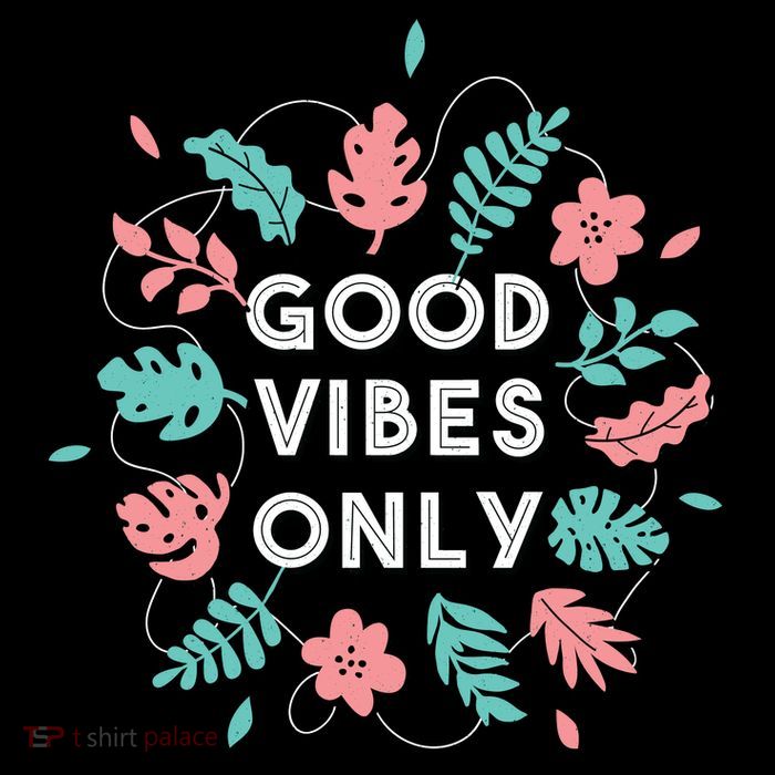 Good Vibes Only Flower Button