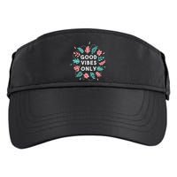 Good Vibes Only Flower Adult Drive Performance Visor