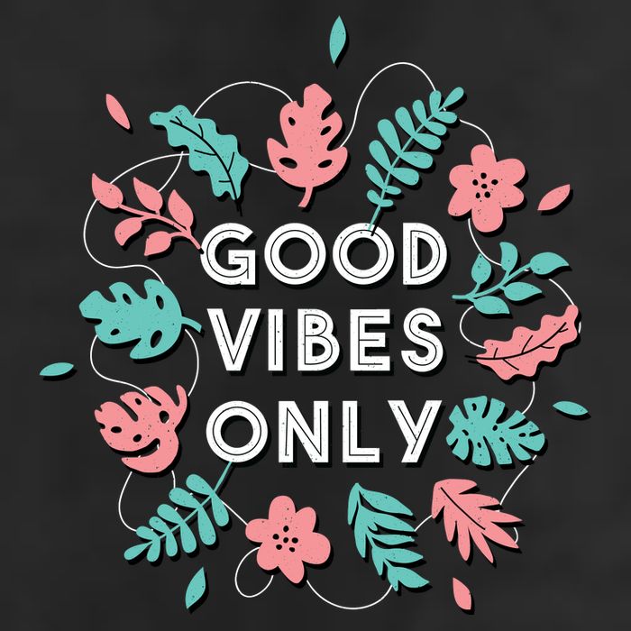 Good Vibes Only Flower Adult Drive Performance Visor