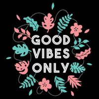 Good Vibes Only Flower 16 in Basic Backpack