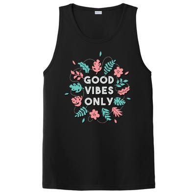 Good Vibes Only Flower PosiCharge Competitor Tank