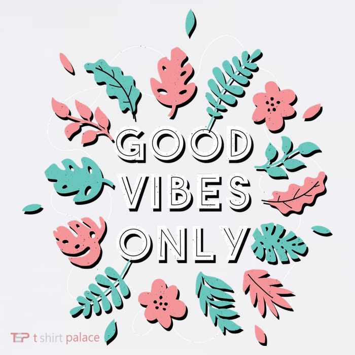 Good Vibes Only Flower Garment-Dyed Sweatshirt