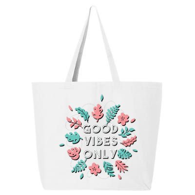 Good Vibes Only Flower 25L Jumbo Tote