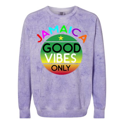 Good Vibes Only Jamaica Colorblast Crewneck Sweatshirt