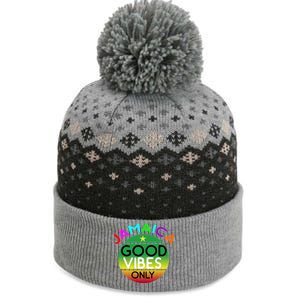 Good Vibes Only Jamaica The Baniff Cuffed Pom Beanie