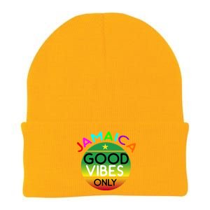 Good Vibes Only Jamaica Knit Cap Winter Beanie