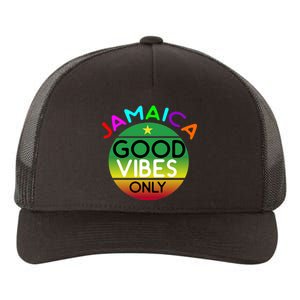 Good Vibes Only Jamaica Yupoong Adult 5-Panel Trucker Hat