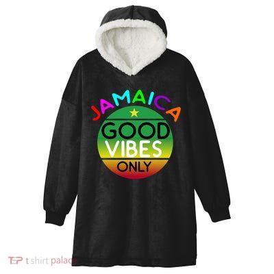 Good Vibes Only Jamaica Hooded Wearable Blanket
