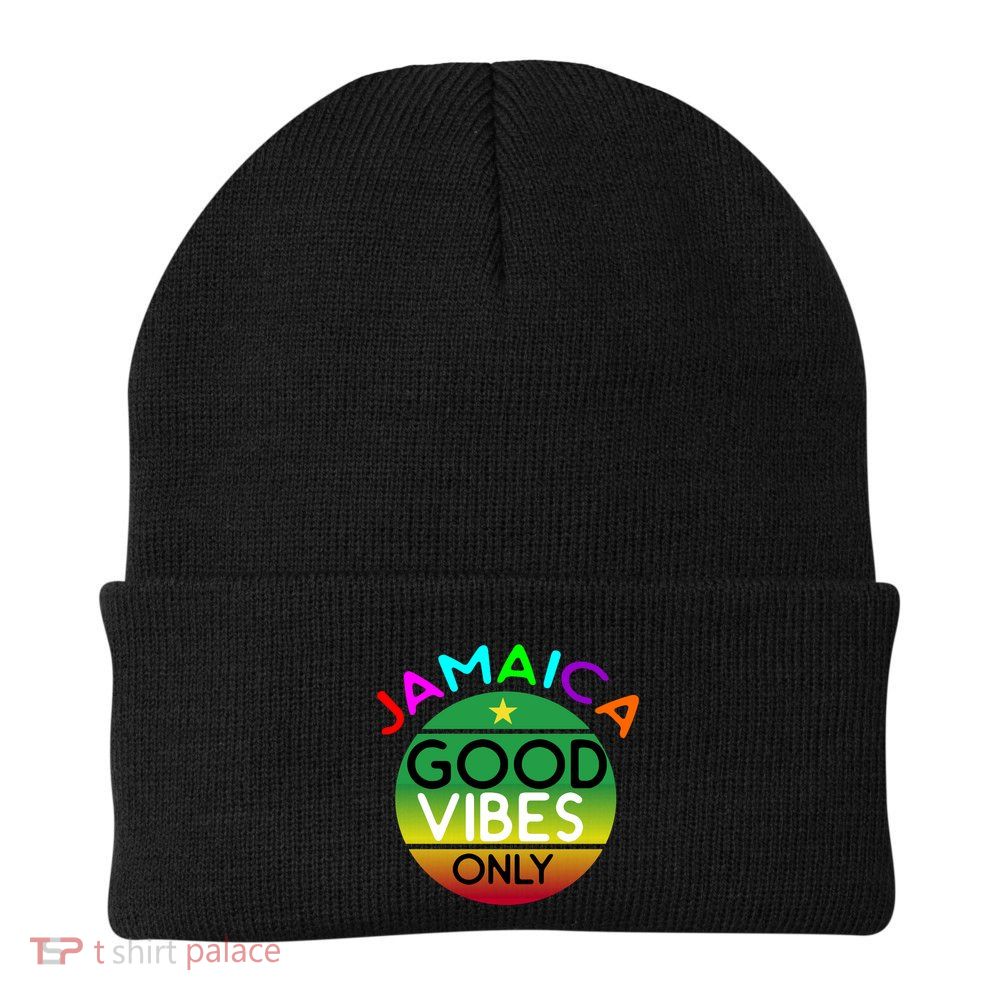 Good Vibes Only Jamaica Beanie