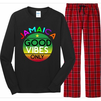 Good Vibes Only Jamaica Long Sleeve Pajama Set