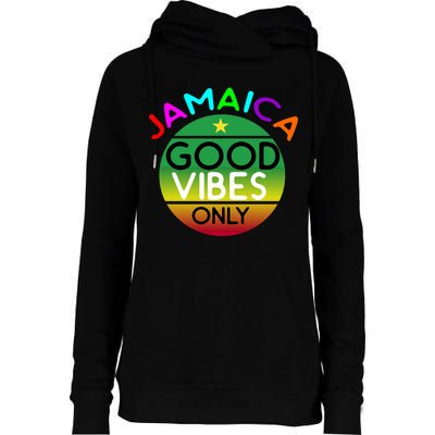 Good Vibes Only Jamaica Womens Funnel Neck Pullover Hood