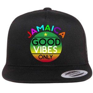 Good Vibes Only Jamaica Flat Bill Trucker Hat